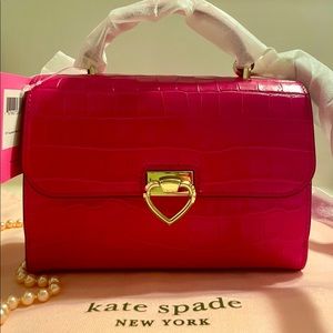 Kate Spade ♠️ Pink Croc 🐊 Bag